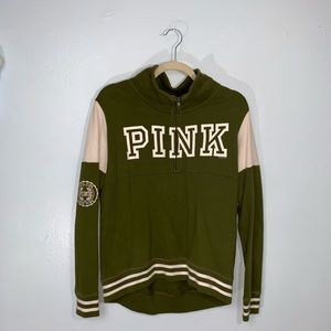 PINK: Mock Neck Pullover